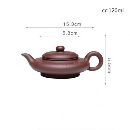 Yixing Zisha Teapot Handmade  Chinese Ceramic  Kettle 120ml Purple Clay Ore Authentic Teapot