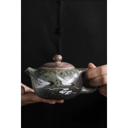TANGPIN xishi ceramic tea pot  handmade green chinese tea pot 220ml