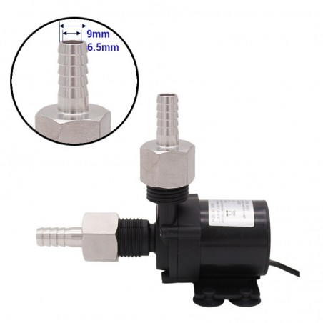 DC 12V veeringluspump koos toiteadapteri ja SS-liitmikega 600 L / H