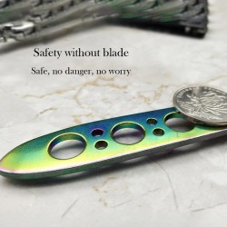 butterfly knife, not sharpened