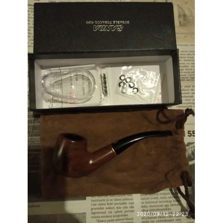 Ny snygg mini-tobakspipa och tobakspåse