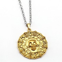 Pirates of the Caribbean Necklace Aztec Coin Hänge