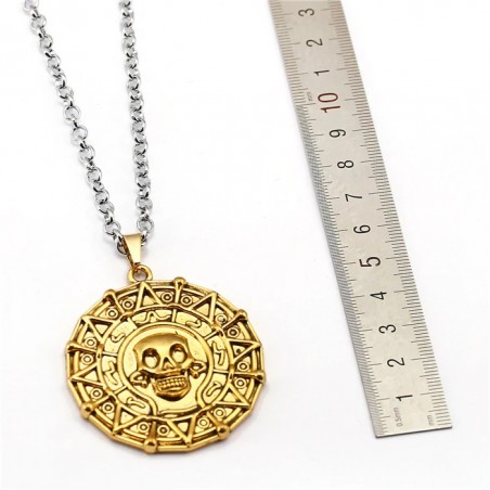 Pirates of the Caribbean kaulakoru Aztec Coin Pendant