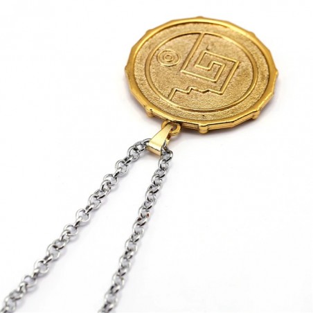 Pirates of the Caribbean Necklace Aztec Coin Pendant