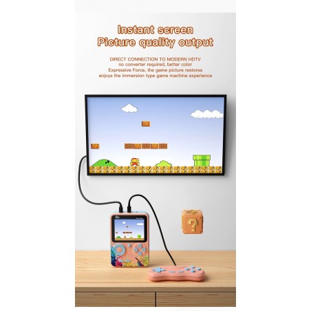 New Mini Handheld Game Console Built-in 500 Classic Games 3.0 Inch