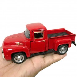 1:32 Punane metallist veoauto mänguasi Vintage Red Mini
