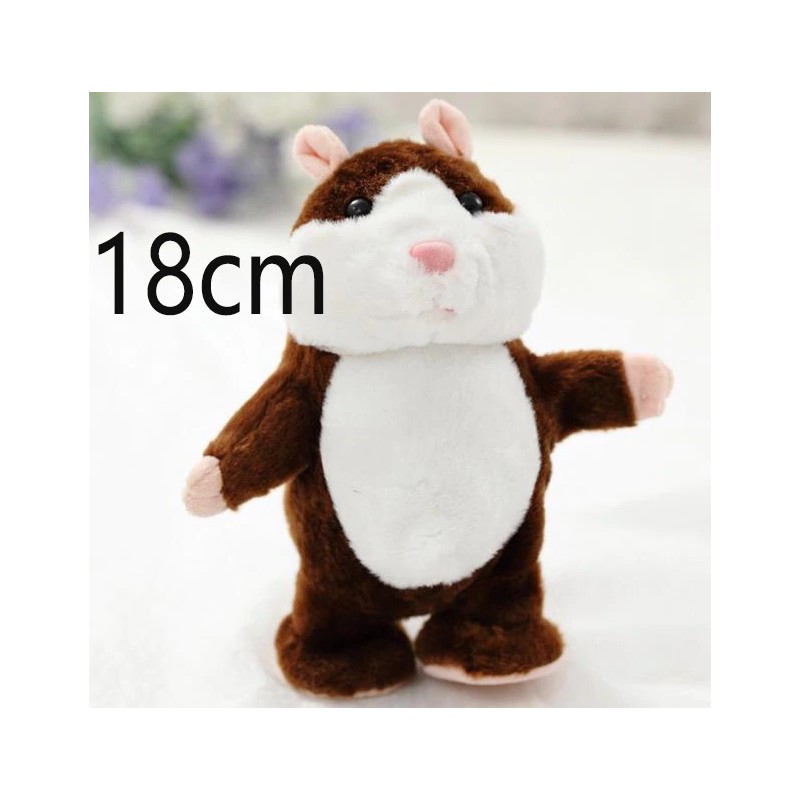 18CM Lovely Talking Hamster Plush Toy Cute Speak