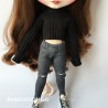 for blyth 1/6 fashion doll clothes Doll Accessories Fashion sweater + jeans for blyth doll clothing 30cm doll
