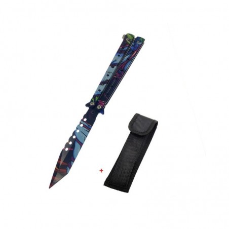 Boa square hole, Schmetterlingsmesser, Trainingsmesser Schmetterling