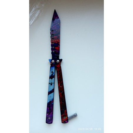 Boa square hole, Schmetterlingsmesser, Trainingsmesser Schmetterling