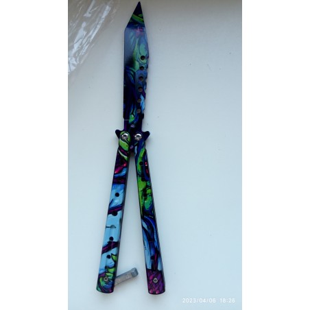 Boa square hole, Schmetterlingsmesser, Trainingsmesser Schmetterling