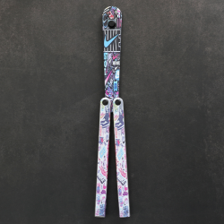PC  Butterfly Knife. UV Color Printing EDC