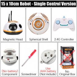 Intelligent rc Robot Upgrade Ball Star Wars 2.4G Remote Control Robot BB-8