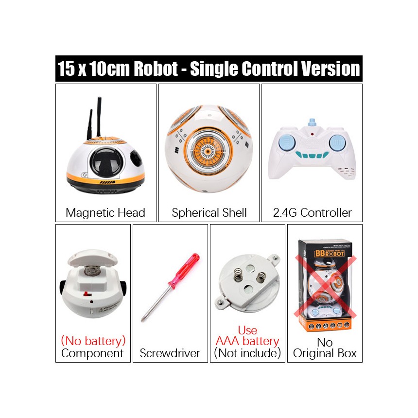 Intelligent rc Robot Upgrade Ball Star Wars 2.4G Remote Control Robot BB-8
