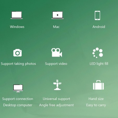 1600X digitaalne mikroskoobikaamera 3in1 C-tüüpi USB