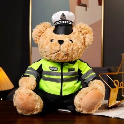 Funny Police Bear Peluche Toys