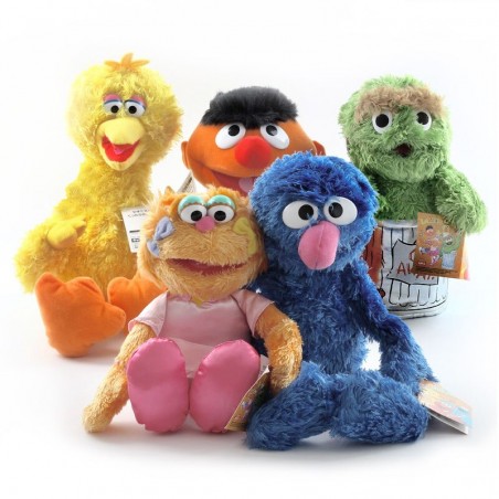 Sarjakuva Anime Sesame Street Elmo Oscar Cookie Grover Zoe Ernie iso lintu, täytetty pehmolelu