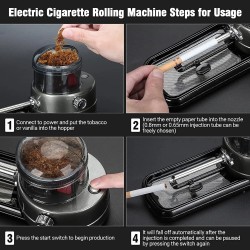 3in1 Cones Rolling Machine Automatic Tobacco Smoking Injector 8