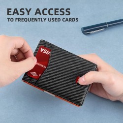 Meeste rahakotid Carbon Fiber Slim Card