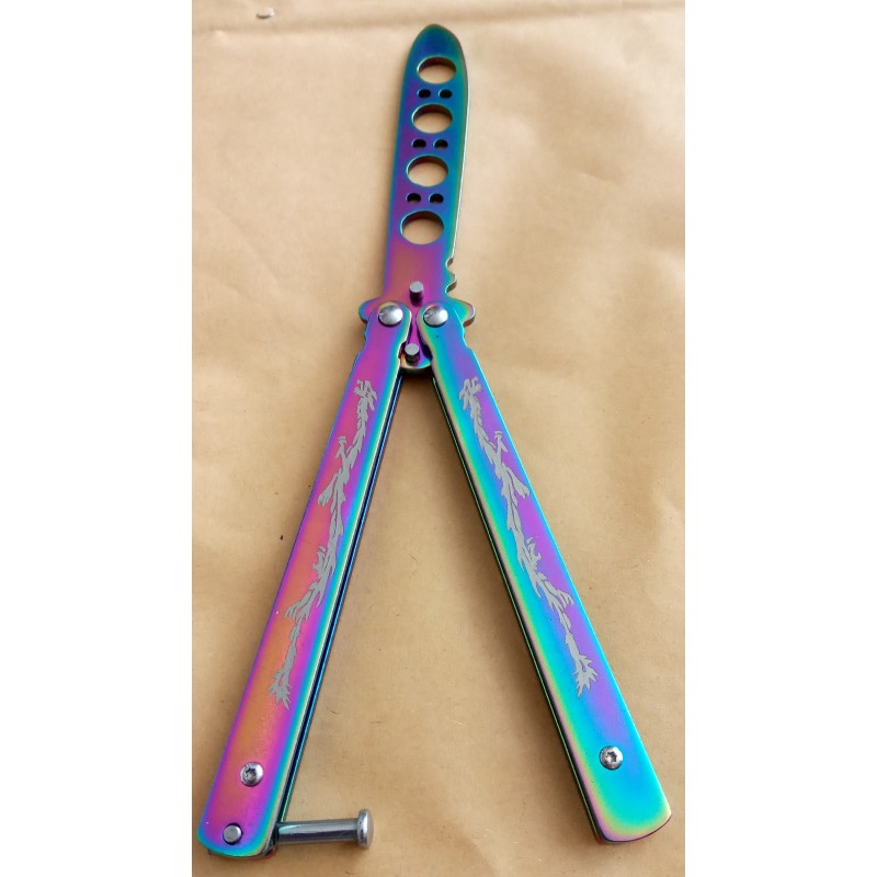 knife gaming tool butterfly trainer tool butterfly knife em faca