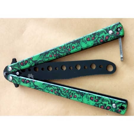 Trainingsmesser Butterfly, Green Wood Dragon