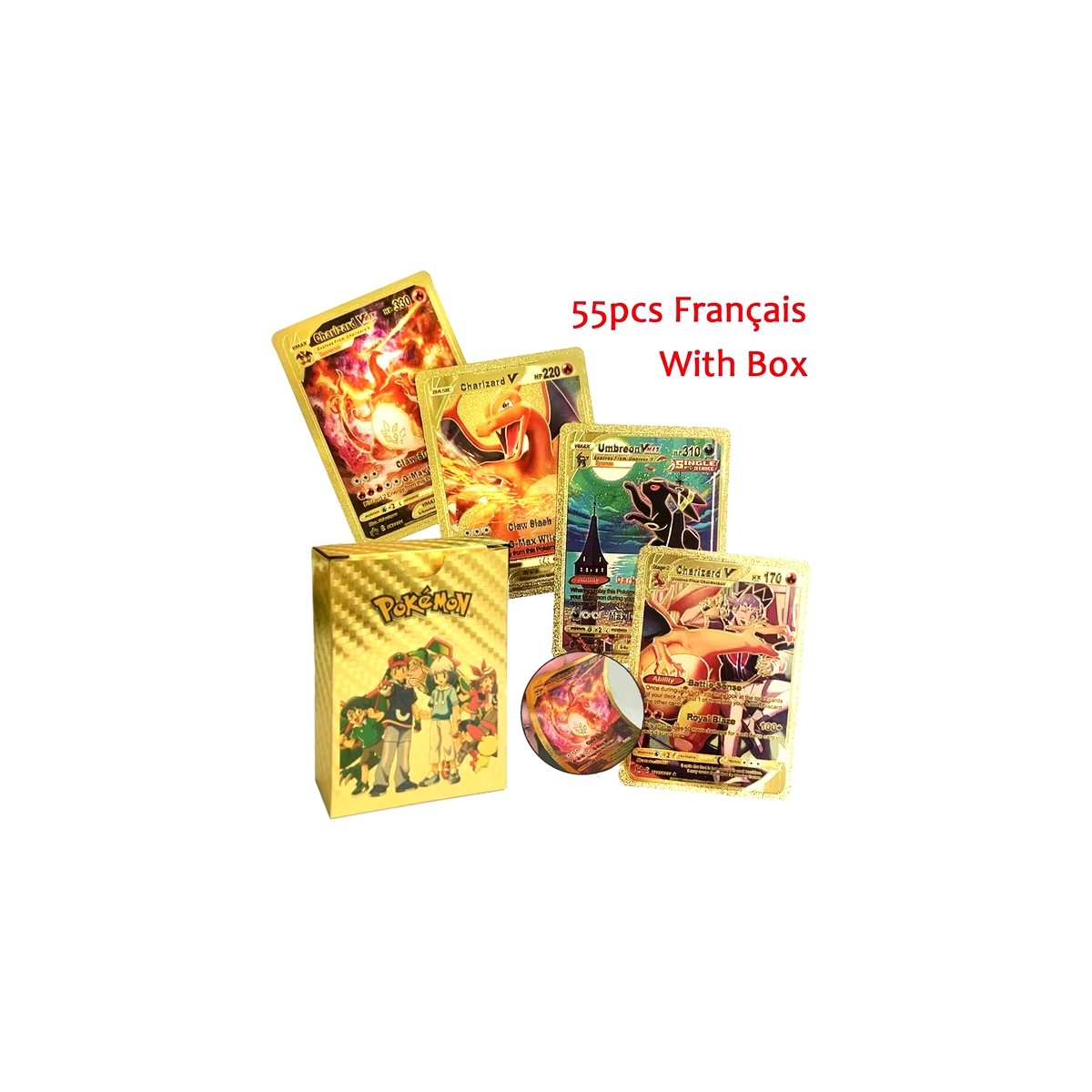 Pokemoni kaardid   55 English Cards Gold