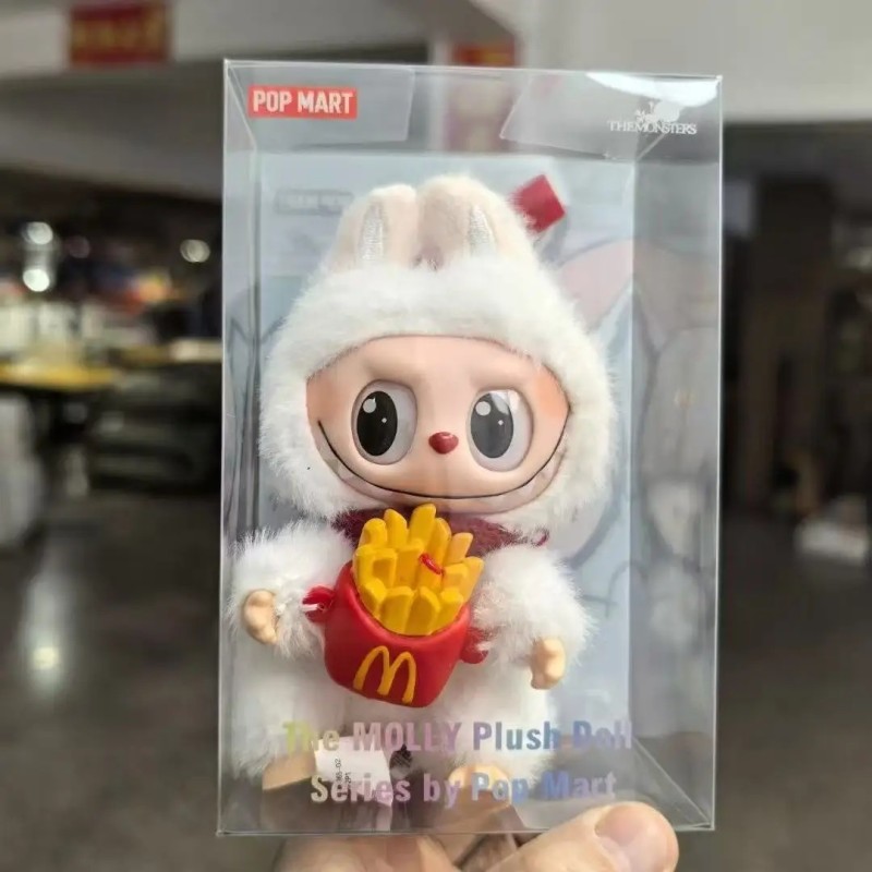 nukk LABUBU plush, armas valge labubu