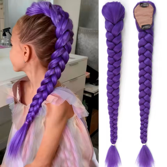 Faux Braided Purple...