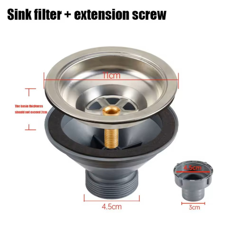 keittiön sifoni Kitchen siphon for stainless steel sinks only