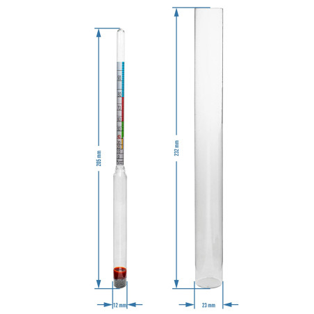 Алкоголометр BROWIN , 2.3x2.3x23.2 см, 29 г