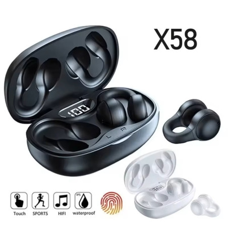 TWS X58 Wireless Bone Conduction Headphones Bluetooth