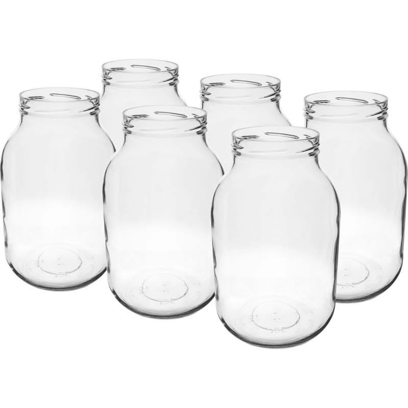 Klaaspurk mahutavusega 3 liitrit, 6 tk