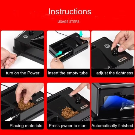 Upgraded Electric Cigarette Maker  5,5 + 6,5 + 8mm  EU plug