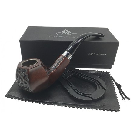 Коричневая угловая форма с бакелитовой трубкой tobacco pipe for gift Boxed