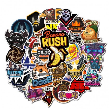 50 PCS Lot CS GO -tarrat -moottoripyörä-animepelitarra