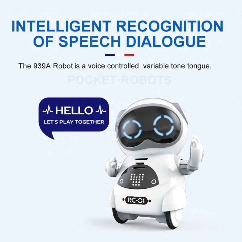 939A Pocket RC Robot Talking Interactive Dialogue Voice Recognition Record