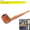 Tobacco pipe wood, 10 Tools kevazingo 9mm filter smoking pipe with accessories For Men Gift