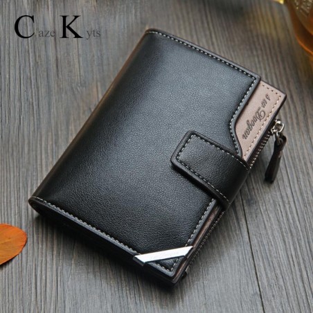 men's wallet Short vertical British casual