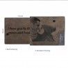 Mukautettu kuva lompakko miesten Bifold mukautettu kirjoitusvalokuva kaiverrettu
